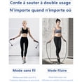 thumbnail image 5 of Cuerda para saltar deportiva, cuerda para saltar inalámbrica con contador, cuerda para saltar para ejercicios, cuerda para saltar de velocidad 4 en 1 con kilometraje y conteo digital JM, 5 of 5