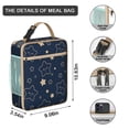 thumbnail image 3 of Milky Way Gift Lunch Box Set, Insulated Space Cooler with Rocket & Planets - 16x18 Inch Leakproof Tote for Galaxy Lovers, 3 of 6
