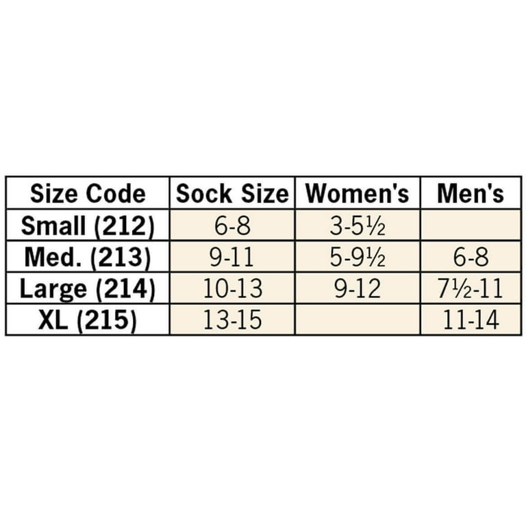 Silver StepsTM Calf Compression Socks, 15-20 mmHg, Large - Walmart.com