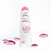 Dove Advanced Care Antiperspirant Deodorant Spray For After Shave Care For Underarms Rose Petals 72-hour Antiperspirant Deodorant For Soft Underarms, 3.8 oz