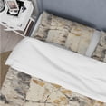 thumbnail image 4 of Designart "American Basswood Tree in Beige III" Tree Bedding Covert Set - Landscapes White Modern Bed Set With 2 Shams, 4 of 6