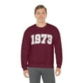 thumbnail image 3 of Women's 1973 Collegiate Font Sweatshirt 50th Birthday Sweatshirt, 3 of 5