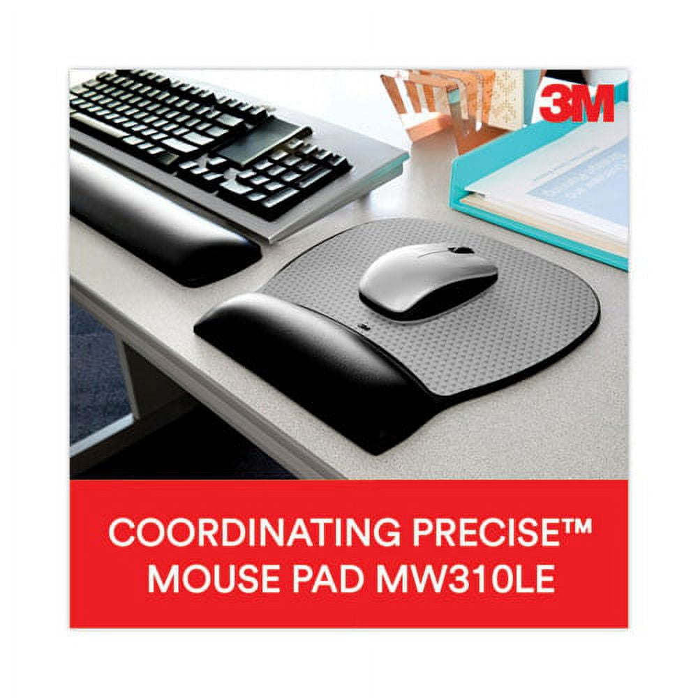 Antimicrobial Gel Large Keyboard Wrist Rest, 19 x 2.75, Black | Bundle of 2 Each