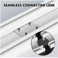 thumbnail image 4 of Double Row Ceiling Curtain Track, Modern Sliding Curtains Tracks Mount, Window Shade Rails Mounted Heavy Duty for Living Room Bedroom Hospital Easy Install(Gray,5.9ft), 4 of 7