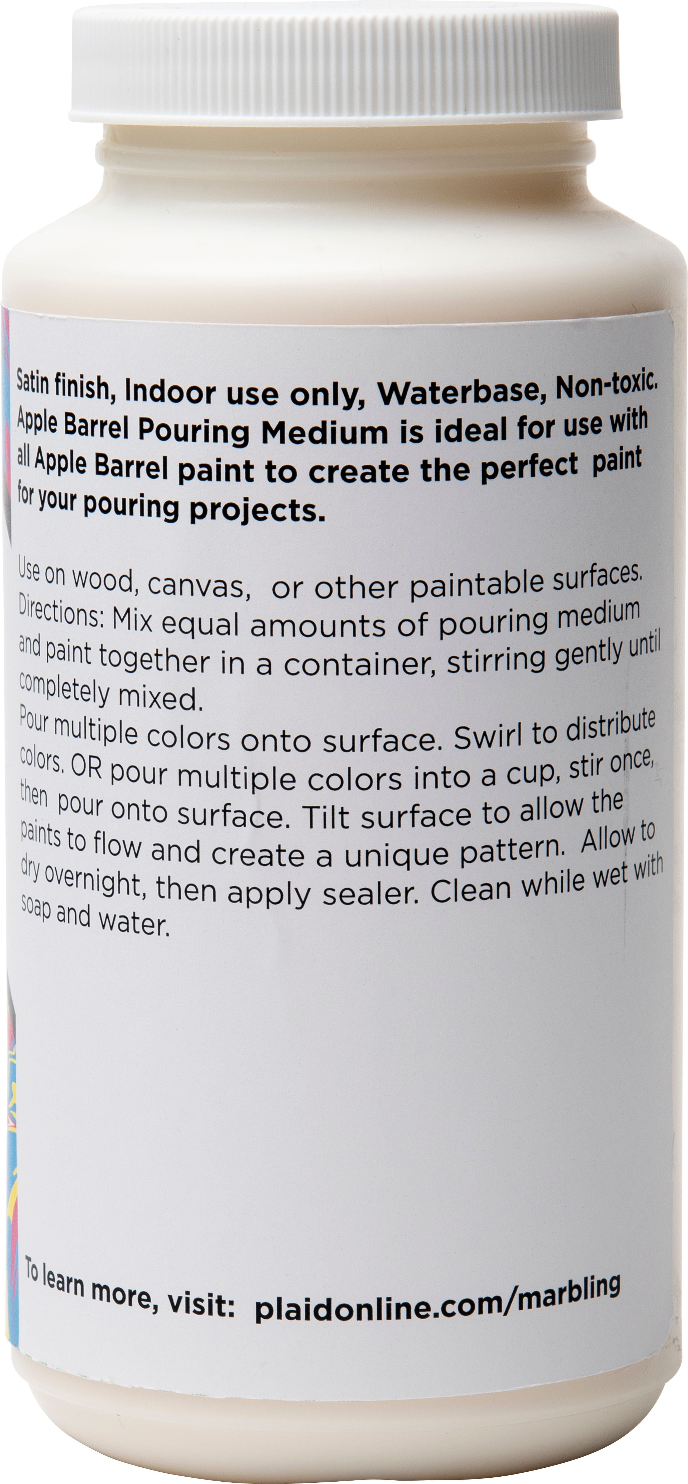 Apple Barrel Pouring Medium, Satin Finish, Clear, 16 fl oz