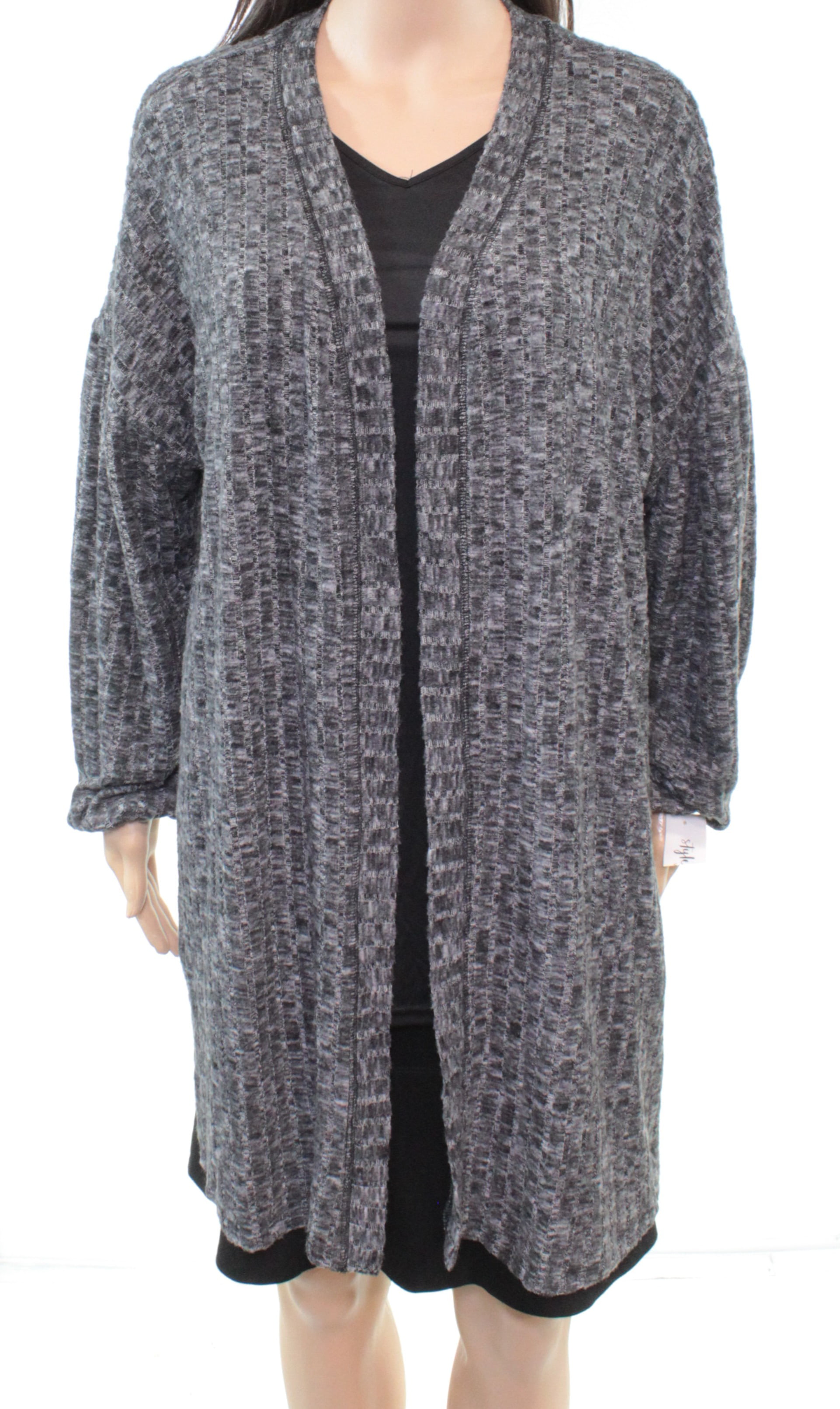 Style & Co. - Women's Sweater Plus Bishop-Sleeve Cardigan 2X - Walmart ...