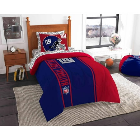 New York Giants NFL Twin Comforter Bed in a Bag (Soft & Cozy) (64in x 86in)