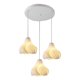 thumbnail image 4 of 3D Printed Cluster 3-Light Chandelier Wave Design Ceiling Chandelier for Bedroom Kitchen Island Living Room E, 4 of 5