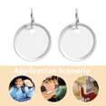 thumbnail image 4 of 100pcs Metal Rimmed Key Tags Round Paper Tags With Split Rings Metal Rim Key Rings Tags For Key Backpack Luggage Pet, 4 of 8