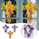 thumbnail image 3 of Guirnalda de Pascua para puerta de entrada, lazo de flores, enredadera decorativa para puerta, colgante de pared, regalos de Navidad, decoración de otoño, decoraciones navideñas, 3 of 4