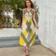 thumbnail image 5 of Diamond Grid Vestido Sin Mangas Vestidos Para Mujer, Vestido Suelto De Verano 2025, 5 of 5