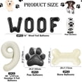 thumbnail image 2 of Dog Theme Balloons - 6th Dog Birthday Party Decorations, 40 Inches Number 9 Foil Balloons, Paw and Bone Balloons, WOOF Letter Balloons, Paw Prints Stickers for Pet Kids Dog Birthday Party Supplies, 2 of 7