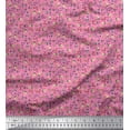 thumbnail image 1 of Soimoi Tissu de Velours Tissu Imprimé Ver, Fruit et Insecte 1 Yard 58 Inch Wide, 1 of 3