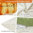 thumbnail image 6 of Fall Pillow Covers 16x16 Set of 4 for Fall Decor Pumpkin Maple Leaf Farmhouse Fall Pillows Decorative Pillow Covers for Fall Home Decor Outdoor Pillows Linen Fabric PillowCase for Couch Bed(Green), 6 of 6