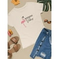 thumbnail image 3 of Weekend Vibes Flamingo T-Shirt Women -Image by Shutterstock, Female 3X-Large, 3 of 4