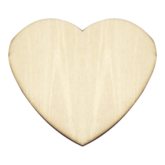 400Pcs Wooden Peach Heart Cutouts Assorted Sizes Solid And Hollow Wood Embellishments For Diy Craft Scrapbooking