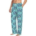 thumbnail image 2 of Sigee Best Dad Ever Print Men's Pajama Pants - Soft Lounge Sleep Bottoms with Elastic Waistband and Pockets-X-Large, 2 of 9