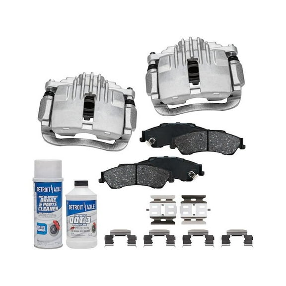 Rear Brake Pad and Caliper Kit - Compatible with 1998 - 2001 GMC Jimmy 1999 2000