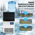 thumbnail image 4 of Homhougo Commercial Ice Maker 140lbs/24h with 22 lbs Storage 6x11 Cubes Commercial Ice Machine 110V Automatic Ice Machine, 4 of 6