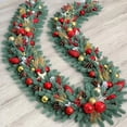 thumbnail image 4 of Ramas de pino artificiales de ratán para Navidad, bayas de espuma roja para decoración de Corona de Navidad, suministro de ajuste de mesa de Noel, 1 paquete, 4 of 4