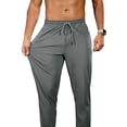 thumbnail image 6 of Youclos Mens 4-Way Stretch Joggers Athletic Pants - Breathable Stretchy Sweatpants Zipper Pockets for Gym and Daily, 6 of 7
