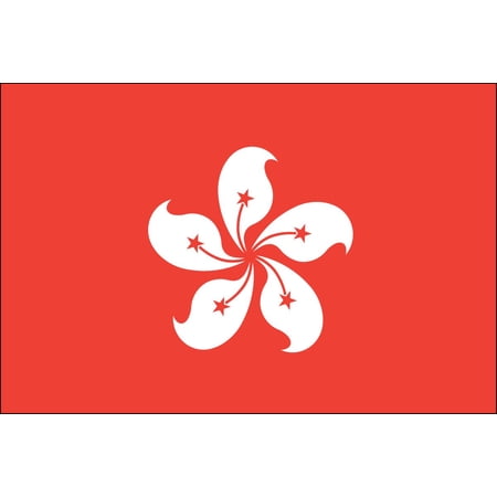 Hong Kong 3' x 5' Indoor Polyester Flag
