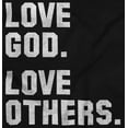 thumbnail image 2 of Love God and Others Christian Quote Long Sleeve TShirt Men Women Brisco Brands M, 2 of 6