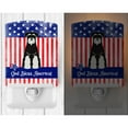 thumbnail image 2 of Patriotic USA Standard Schnauzer Salt and Pepper Ceramic Night Light, 2 of 2