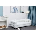thumbnail image 6 of ARCTICSCORPION Modern Accent Sofa with 2 Pillows, Blue/White, 6 of 7