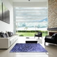thumbnail image 7 of Ahgly Company Machine Washable Indoor Square Transitional Sky Blue Area Rugs, 3' Square, 7 of 7