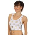 thumbnail image 3 of Sakkas Mesh Racerback Crop Top - Drip White - 2X/3X, 3 of 4