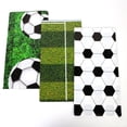 thumbnail image 4 of Soccer Ball Print Tablecloth and Backdrop Set for Party Decorations Rectangular Plastic Cover and Banner for Events, 4 of 8