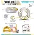 thumbnail image 2 of Flotador inflable para piscina Cota Global con confeti dorado, 91 cm, 2 of 7