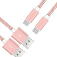 thumbnail image 5 of 3-Pack 10FT Pink Type C USB-C Charger Cable Cord 3A Fast Compatible for Samsung Galaxy S23 S22 S21, 5 of 5