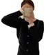 thumbnail image 4 of Cárdigan de punto para mujer, estilo coreano, diseño a la moda y temperamento, estilo palaciego de hongos franceses, novedad de invierno de 2024, 4 of 4