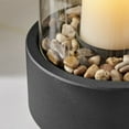 thumbnail image 6 of Tabletop Pillar Hurricane Candleholder with Decorative Pebble Base - Small, 6 of 10