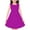 Purple, variant on JoyHoop Girls Sleeveless Dress Round Neck Floral Printed Sundress for Casual Home Party Beach 4-12 Years