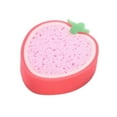 thumbnail image 2 of Dalazy Cartoon Fruit Children Bath Cleaning Sponge Dishwashing Sponge Strawberry, 2 of 8