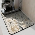 thumbnail image 4 of Coffee Bar Mat Accessories for Countertop Absorbent Hide Stain Rubber Backed Dish Drying Mats for Kitchen Counter Draining Pad Decor Gift Fit Under Coffee Maker Coffee Pot Espresso Machine (24x18in), 4 of 5