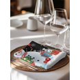 thumbnail image 6 of Black Snowman Christmas Cloth Napkins Set of 4 Reusable Dinner Napkins, Gifts Xmas Tree Winter Snowflake Cocktail Napkin Washable Table Napkins for Wedding/Holiday Party/Baby Shower 20"x20", 6 of 7