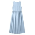 thumbnail image 4 of Horkkom Sleeveless Dress for Women Summer V Neck Button Tank Maxi Dresses Casual Beach Dresses with Pockets L, 4 of 9