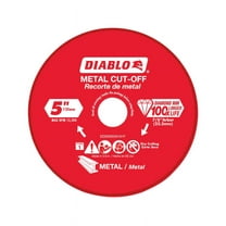 Diablo 5 in. Dia. x 7/8 in. Diamond Metal Cut-Off Wheel 1 pk