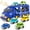 City Blue with Sound, variant on Lucky Doug Truck Toys for Kids Boys, Car Set Boys Toys Ages 2-5, Birthday Gift for 1 2 3 Years Boys