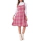 thumbnail image 1 of VESTIDO CON TIRANTES INSPIRADOR PARA MUJERES, CUELLO CUADRADO, VESTIDO MIDI EN A, TALLA S ROSA OSCURO, 1 of 6
