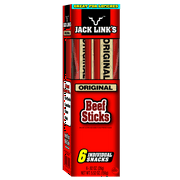 Jack Link's Original Beef Sticks, 0.92 Oz., 6 Count