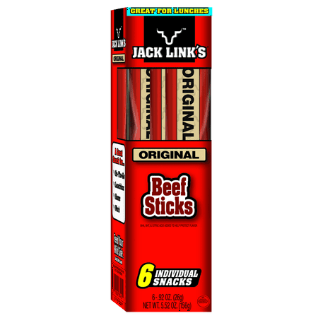 Jack Link's Original Beef Sticks, 0.92 Oz., 6 Count