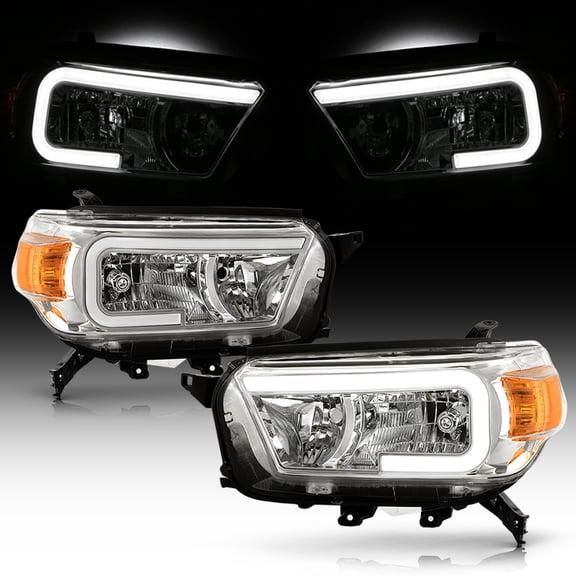2010-2013 Totoya 4Runner LED Tube Headlights Headlamps Lights Left Right 10-13