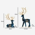 thumbnail image 4 of CoudarTitie Bottle Holder Iron Stand Rack Elk Deer Statue Resin Figurines Artistic Sphere Shaped Ornament Suitable for Dining Room Bar Kitchen Living Room of, 4 of 8