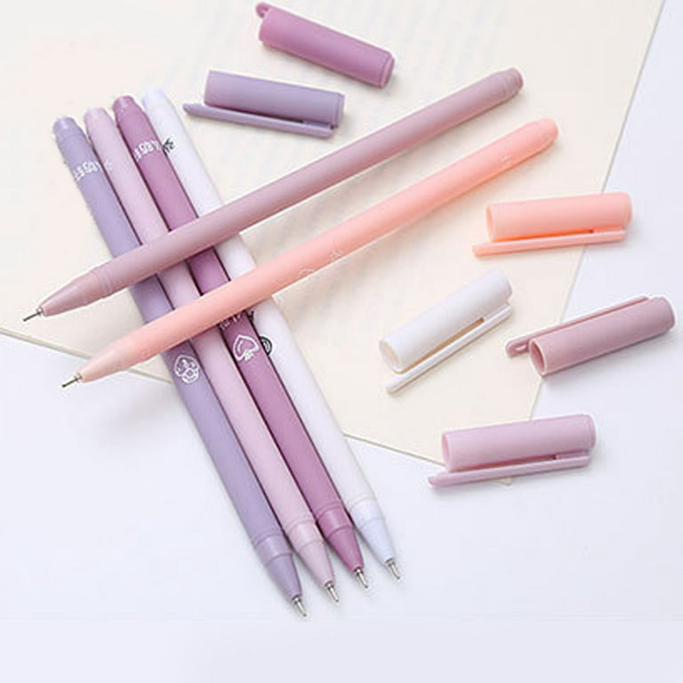 6pcs cute cartoon pens gel pen stationery cute japanese school supplies  school supplies stationery stationary pens
