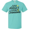 thumbnail image 3 of Inktastic Love Doesnt Count Chromosomes with Yellow and Blue Ribbon T-Shirt, 3 of 5